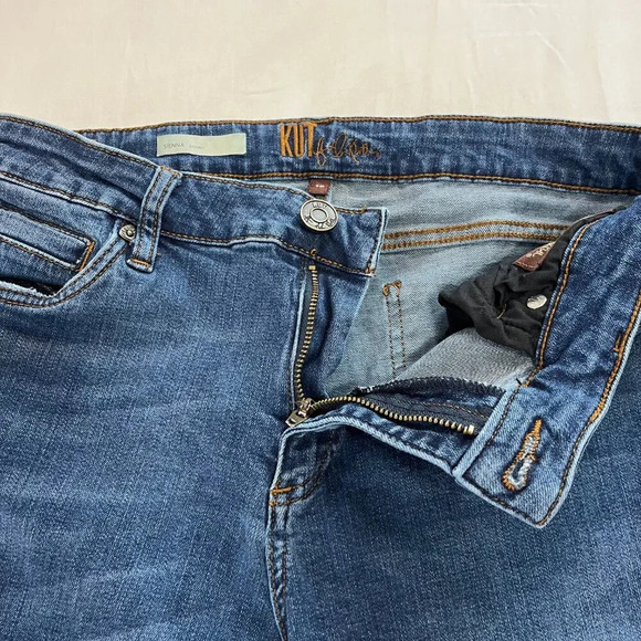 Kut from the Kloth Sienna Skinny Medium Wash Mid Rise Cotton Blend Jeans | Sz 10 - Picture 4 of 9
